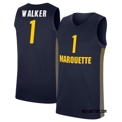 Men's Nash Walker Marquette Golden Eagles Replica Basketball Jersey - Navy