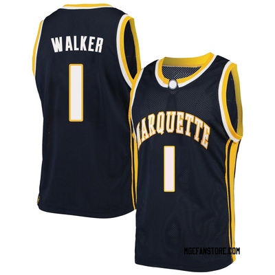 Youth Nash Walker Marquette Golden Eagles Replica Original Retro Brand Basketball Jersey - Navy